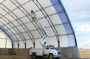 fabric covered building repair