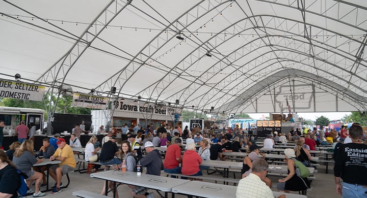 Iowa Craft Beer Tent Interior Image