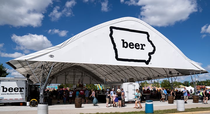 Iowa Craft Beer Tent Exterior Image