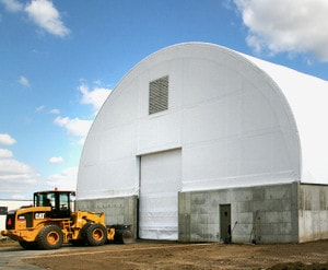What is the advantage of a temporary building?
